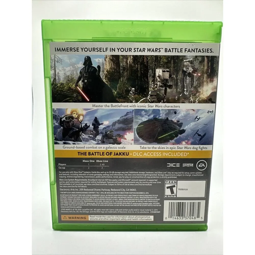 Star Wars Battlefront (Xbox One)EA 2015 Case And Disc VG No Manual/Insert